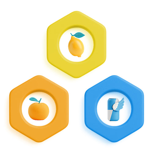 3 SMAKOWE PODY - CYTRYNA POMARŃCZA REDBULL